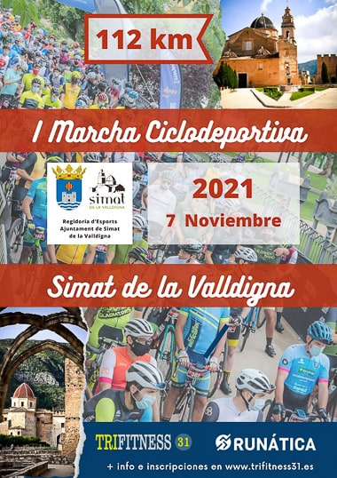 Cartel I Marcha Ciclodeportiva de Simat de la Valldigna