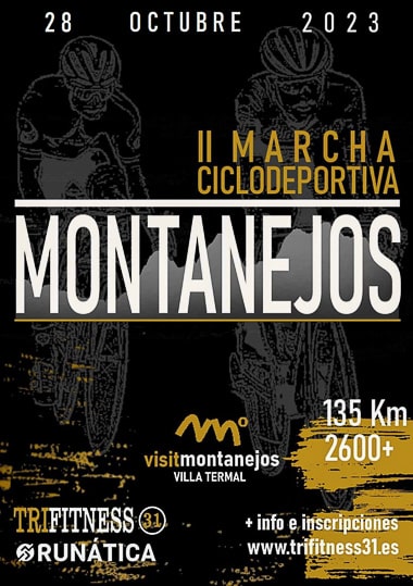 Cartel II Marcha Ciclodeportiva de Montanejos
